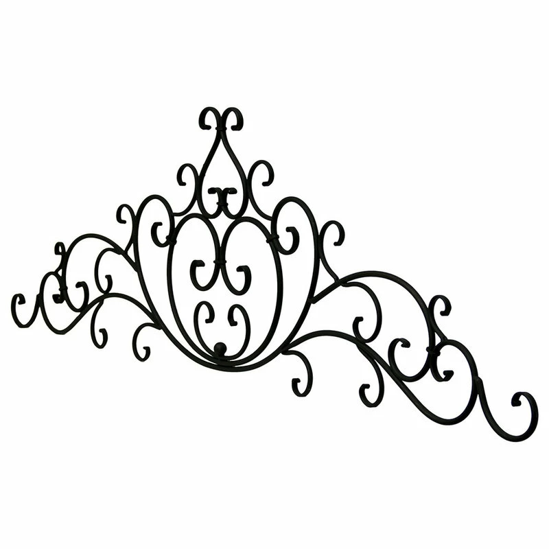 Brand new βοΈ Zeckos Classic Black Decorative Metal Scroll Motif Wall Hanging π 4 Brand new βοΈ Zeckos Classic Black Decorative Metal Scroll Motif Wall Hanging π - Image 2