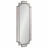 Wholesale ❤️ Uniek Minuette Decorative Framed Wall Mirror, Bronze 16x42 🧨