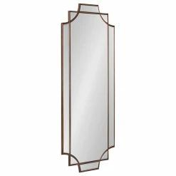 Wholesale โค๏ธ Uniek Minuette Decorative Framed Wall Mirror, Bronze 16x42 ๐งจ