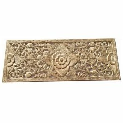 Cheap 🎁 Asiana Home Decor Large Lotus Floral Wood Carved Wall Panel, Tropical, 13.5"x35.5", White Wash 👍 -Cheap wall decor Store 92f19a780ab01075 1286 w800 h800 b1 p0