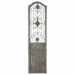 Best deal 🥰 Brimfield & May Brown Wood Rustic Scroll Door Inspired Wall Decor With Metal Wire 19" X 1" X 72" ✔️ -Cheap wall decor Store 9521cd820b217b95 6912 w800 h800 b1 p0