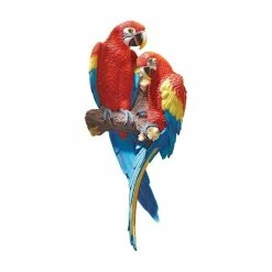 Deals 🎉 Design Toscano Tropical Scarlet Macaws Wall Sculpture ✨