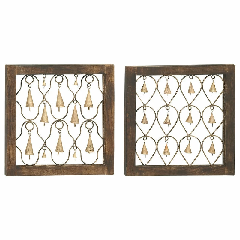 Wholesale π€© Brimfield & May Set Of 2 Brown Mango Wood Farmhouse Wall Decor 24261 π 3 Wholesale π€© Brimfield & May Set Of 2 Brown Mango Wood Farmhouse Wall Decor 24261 π