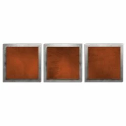 Best Sale ✔️ Modern Crowd Rusty Essence, Modern Silver And Rust Colored Decor, Giclee On Metal 🎉