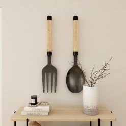 Coupon 🎉 Brimfield & May Set Of 2 Black Aluminum Eclectic Wall Decor 55380 ⌛ -Cheap wall decor Store 98a1fe0a026b612d 6653 w800 h800 b0 p0