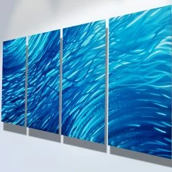 Best Sale 👍 Miles Shay Metal Art Metal Wall Art Decor Abstract Contemporary Modern Sculpture Hanging Zen- Ocean ✔️ -Cheap wall decor Store 9ab1a32503b0b37d 6162 w800 h800 b0 p0