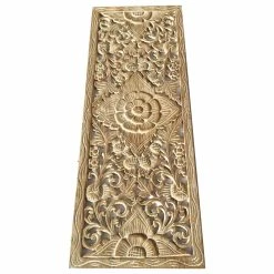 Cheap 🎁 Asiana Home Decor Large Lotus Floral Wood Carved Wall Panel, Tropical, 13.5"x35.5", White Wash 👍 -Cheap wall decor Store a1610dbb0ab01073 1286 w800 h800 b1 p0