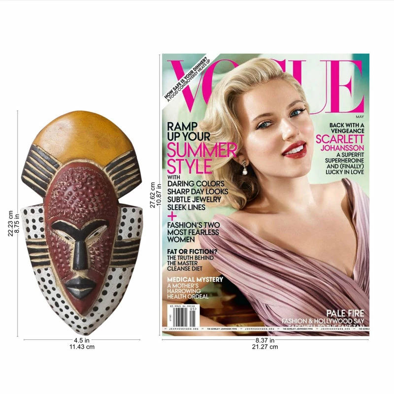 Brand new π NOVICA African Wood Mask, 'Ghana's Happiness', Ghana π 6 Brand new π NOVICA African Wood Mask, 'Ghana's Happiness', Ghana π - Image 4