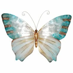 Promo 🌟 Eangee Butterfly Wall Decor Pearl And Soft Aqua 🧨