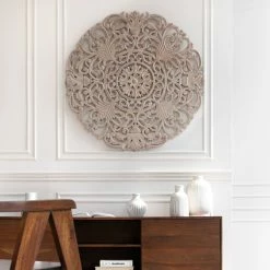 Budget 🎉 Madeleine Home Inc. Frasso White Wall Medallion, Gray 🧨 -Cheap wall decor Store a2c1f4bb02dfb8d0 4719 w800 h800 b0 p0