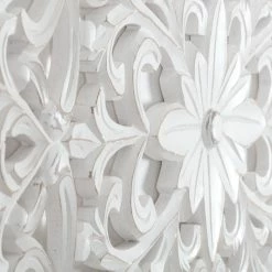 Budget 😀 Madeleine Home Inc. Remo Wall Medallion, 18"x48", White 🎉 -Cheap wall decor Store a831162c0c3cc2fa 9805 w800 h800 b0 p0