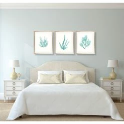 Cheap ⭐ Art Virtuoso Blue Seaweeds, Medium Framed Art Print, 25"x29.75" 😉 -Cheap wall decor Store ac81c8300936cf3e 4236 w800 h800 b0 p0