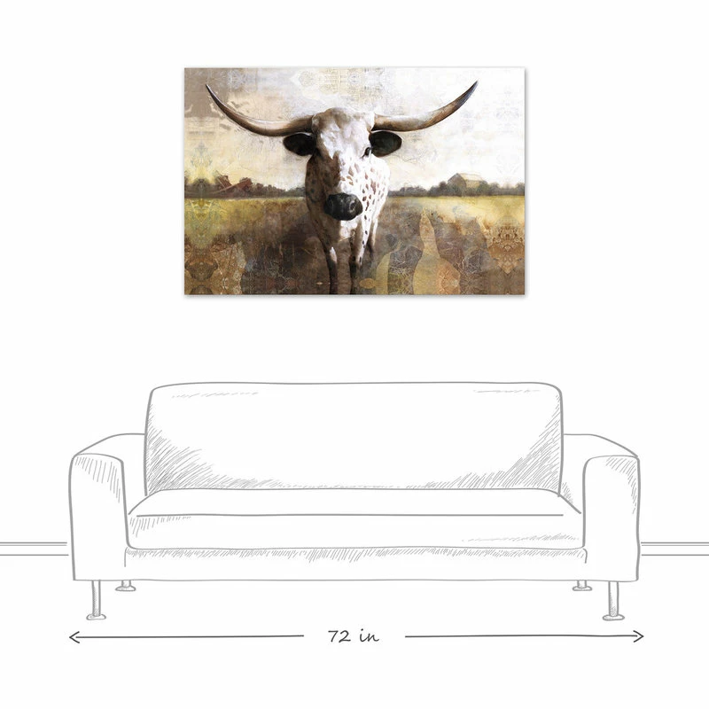 Budget ๐ DDCG "Spotted Ox" Canvas Wall Art, 48"x32" ๐ฅฐ 5 Budget ๐ DDCG "Spotted Ox" Canvas Wall Art, 48"x32" ๐ฅฐ - Image 3