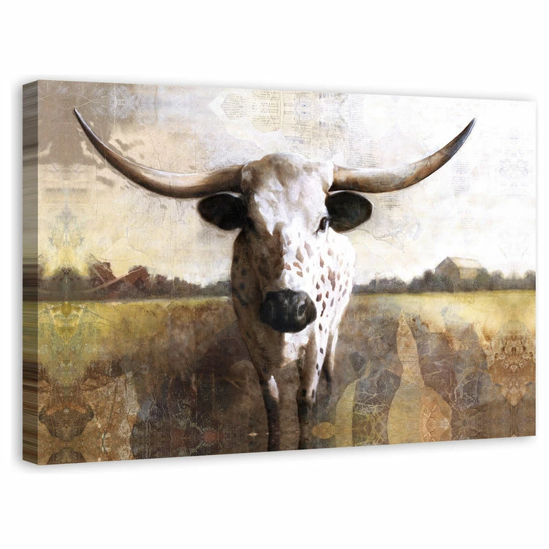 Budget ๐ DDCG "Spotted Ox" Canvas Wall Art, 48"x32" ๐ฅฐ 4 Budget ๐ DDCG "Spotted Ox" Canvas Wall Art, 48"x32" ๐ฅฐ - Image 2
