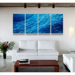 Best Sale 👍 Miles Shay Metal Art Metal Wall Art Decor Abstract Contemporary Modern Sculpture Hanging Zen- Ocean ✔️ -Cheap wall decor Store b1e19c3c03b0b381 6162 w800 h800 b0 p0