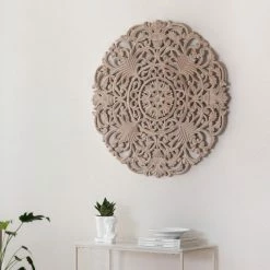 Budget 🎉 Madeleine Home Inc. Frasso White Wall Medallion, Gray 🧨 -Cheap wall decor Store b63196f70333e4d2 4719 w800 h800 b0 p0