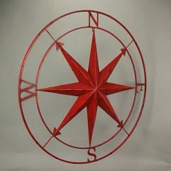 Best deal 🔥 Zeckos Indoor Outdoor Metal Compass Rose Wall Sculpture 39.5 Inch Diameter, Red 😀 -Cheap wall decor Store b8d176d5037e44f6 9860 w800 h800 b0 p0