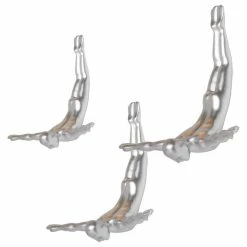 Budget 🌟 WALL ART Wall Diver, Silver 3-Pack 👏 -Cheap wall decor Store bd81bd3909973937 1152 w800 h800 b1 p0