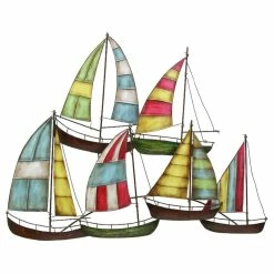 Hot Sale 🎁 Brimfield & May Coastal Multi Colored Metal Wall Decor 13867 🌟