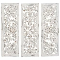 Deals 🥰 Brimfield & May Set Of 3 Grey Wood Traditional Wall Decor, 12" X 36" 🛒