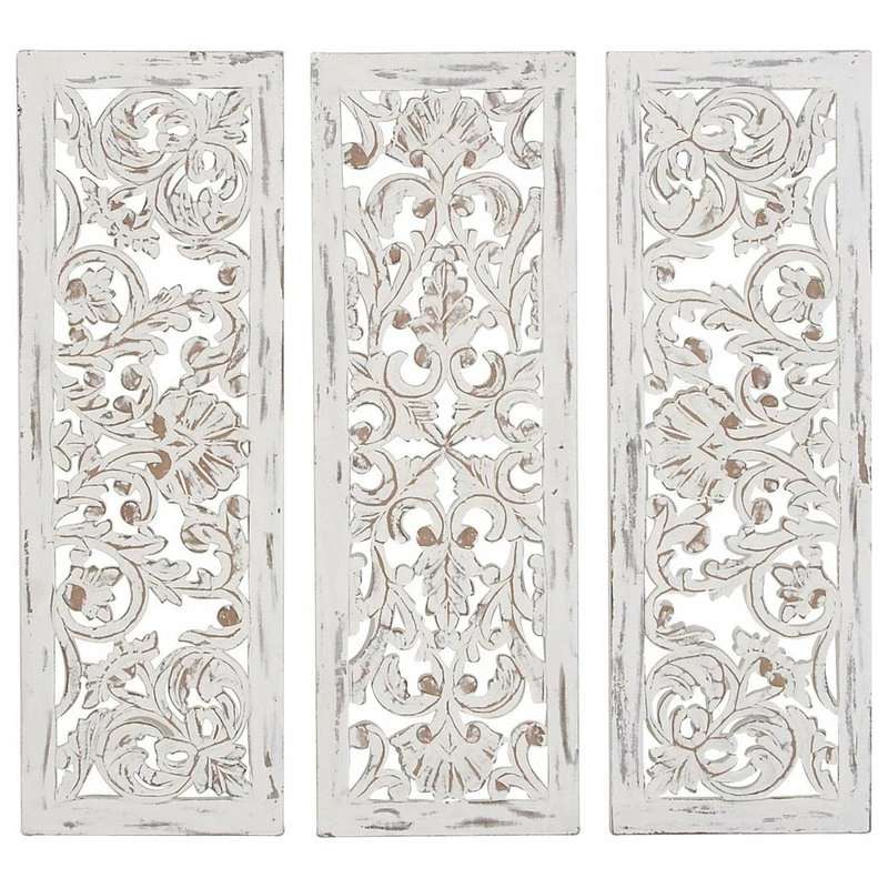 Deals ๐ฅฐ Brimfield & May Set Of 3 Grey Wood Traditional Wall Decor, 12" X 36" ๐ 3 Deals ๐ฅฐ Brimfield & May Set Of 3 Grey Wood Traditional Wall Decor, 12" X 36" ๐