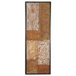Best reviews of 🤩 Brimfield & May Reclaimed Teak Wood Wall Art Panel With Embossed Patchwork Design 🤩