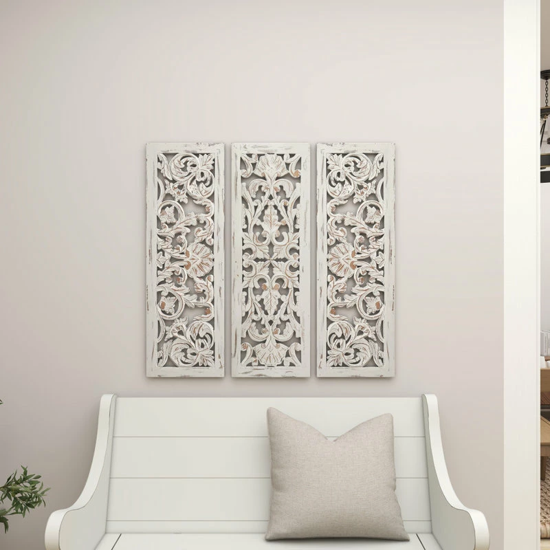 Deals ๐ฅฐ Brimfield & May Set Of 3 Grey Wood Traditional Wall Decor, 12" X 36" ๐ 12 Deals ๐ฅฐ Brimfield & May Set Of 3 Grey Wood Traditional Wall Decor, 12" X 36" ๐ - Image 10