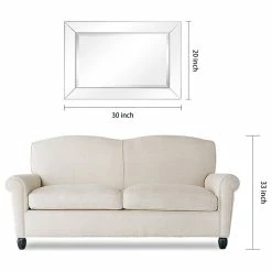 Cheapest 🔔 Empire Art Direct Antique Beveled Rectangle Wall Mirror, 1" Beveled Center, Wood Frame, 30"x20" 🛒 -Cheap wall decor Store cff19fa70e7af55c 5978 w800 h800 b1 p0