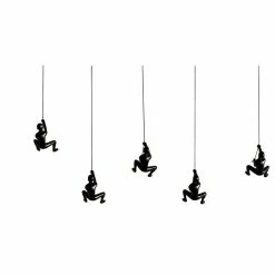 Best Pirce 🛒 CLIMBING MAN WALL ART Climbing Man, Black, 5 Pack 😍