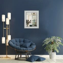 Cheap 👍 DecorShore ™ Crackled Glass Decorative Wall Mirror, 30"x24", Silver ⌛ -Cheap wall decor Store d3e1ffc50299a2b0 6175 w800 h800 b0 p0