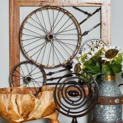 Top 10 ⌛ Brimfield & May Industrial Iron And Teak Wood Decorative Gears And Wheel Wall Decor ⌛ -Cheap wall decor Store d5614c490b2bf7d0 2324 w800 h800 b0 p0
