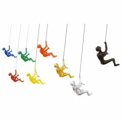 Coupon ❤️ Eladitems The Collection 8-Piece Climbing Man Wall Art Sculpture 🌟
