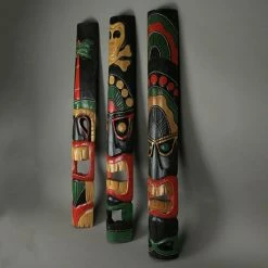 New 👍 Zeckos Set Of 3 Hand Carved 39 Inch Tall Island Style Polynesian Tiki Masks 🔥 -Cheap wall decor Store e0d16a5f01bcdbee 8453 w800 h800 b0 p0