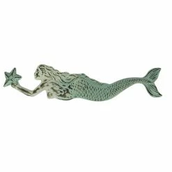 Discount 👏 PD Home & Garden Vintage Look Embossed Tin Swimming Mermaid Wall Hanging 🤩
