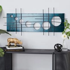 New 🛒 Brimfield & May Contemporary Dark Blue Metal Wall Decor 35898 🎁 -Cheap wall decor Store e75114b40077682c 6753 w800 h800 b0 p0