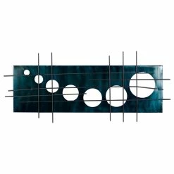 New 🛒 Brimfield & May Contemporary Dark Blue Metal Wall Decor 35898 🎁