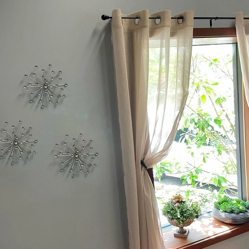 Cheapest ๐งจ Elico Ltd. 3 Silver Starburst Jeweled Metal Decorative Wall Art Hanging Rhinestone Crystal โจ 6 Cheapest ๐งจ Elico Ltd. 3 Silver Starburst Jeweled Metal Decorative Wall Art Hanging Rhinestone Crystal โจ - Image 4