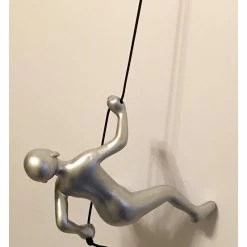 Budget 💯 Eladitems Climbing Man Wall Art- Silver- Position 1- Customize Your Own Collection Today!! ⭐ -Cheap wall decor Store f8413a5406649ab7 8609 w800 h800 b0 p0