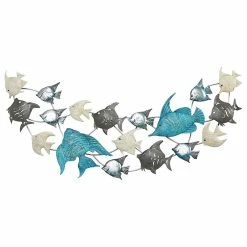Wholesale ๐ Whole House Worlds Cape Cod School Of 18 Fish Wall Art ๐