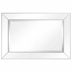 Cheapest 🔔 Empire Art Direct Antique Beveled Rectangle Wall Mirror, 1" Beveled Center, Wood Frame, 30"x20" 🛒 -Cheap wall decor Store f931149a0e7af544 5978 w800 h800 b1 p0