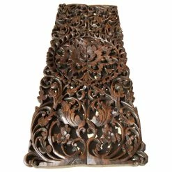 Budget ⭐ Asiana Home Decor Floral Tropical Carved Wood Wall Panel, Dark Brown ✔️ -Cheap wall decor Store f9f1ae450890e3af 1555 w800 h800 b1 p0