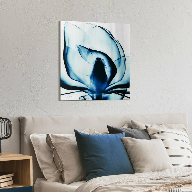Wholesale ⌛ Empire Art Direct Blue Magnolia X-Ray Flower Wall Art Frameless Free Floating Tempered Glass Panel ⌛ 11 Wholesale ⌛ Empire Art Direct Blue Magnolia X-Ray Flower Wall Art Frameless Free Floating Tempered Glass Panel ⌛ - Image 9