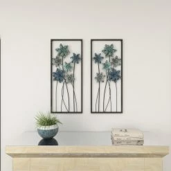 Discount 🛒 Brimfield & May Set Of 2 Gray Metal Traditional Floral Wall Decor 95262 🔔 -Cheap wall decor Store ff61be1602325bd9 1658 w800 h800 b0 p0