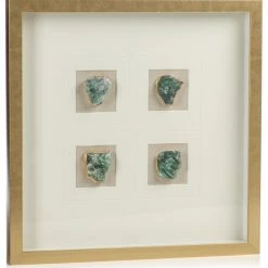 Deals 🌟 Zodax Gold Framed Emerald Crystal Wall Decor 🤩