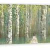 Cheapest 👏 DDCG "Birch Tree Grove" Canvas Wall Art, 60"x20" 😉 -Cheap wall decor Store home design 2