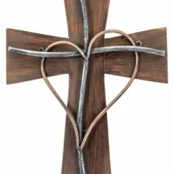 Coupon ✨ Dicksons Espresso, Silver, Copper Wood, Meal Wall Cross, 11"x17.75" 🥰