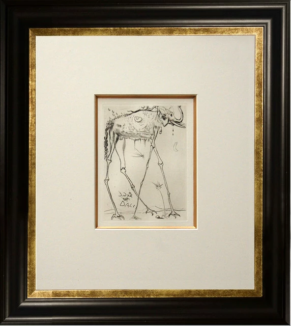 Outlet π Munn Works Salvador Dali, "Elephant," Framed Etching π€© 3 Outlet π Munn Works Salvador Dali, "Elephant," Framed Etching π€©