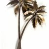 Discount 🤩 Copper Art Coastal Home Decor 'Palasari Palms Double' - SST Steel Beach Palm Trees Art 😀