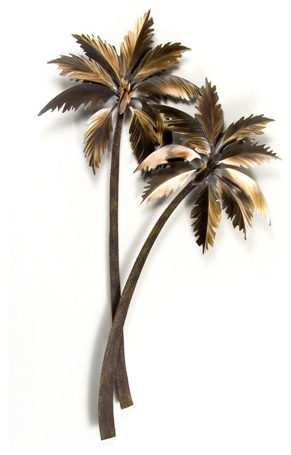 Discount ๐คฉ Copper Art Coastal Home Decor 'Palasari Palms Double' - SST Steel Beach Palm Trees Art ๐ 3 Discount ๐คฉ Copper Art Coastal Home Decor 'Palasari Palms Double' - SST Steel Beach Palm Trees Art ๐