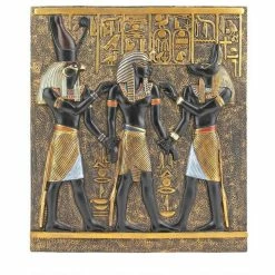Discount 🛒 Design Toscano Classic Egyptian Collection Rameses Horus Anubis Wall Plaque Frieze Decor 👍